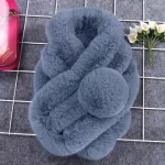 Women Winter Warm Scarf Thicken Fur Imitation Fur Grass Scarve Fur Scarf Women Accessories Winter Shawl Plush Scarfs