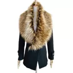 Luxury Winter Faux Fur Collar Coat Women Scarf Warm Hairy Soft Shawl Hood Fur Decor For Jackets Multi Color Female Fur Scarves