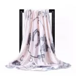 Chinese Quality Silk Scarf Spring And Summer New Style Women Silk Square Scarf Lady Printed Shawl Beach Headscarf