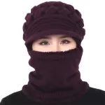 Winter Women Hats Beanies Mom Beanies for Women Women WOMEN WOMEN WOOL SCARF CAPS with Scarf Twist Stripes Knitted Warm Hats