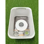 Nanny bottle washing basin washing vegetables, fruits, multi -purpose sinks, with drainage holes in the sink.