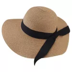 Furtalk Summer Beach Women Large Straw Hat Big Brim Sun Hats UV Protection Foldable Roll Up Floppy Cap Chapeu Feminino