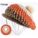 Autumn and Winter Bet Hat for Woman Knitted Wool Berts Cap Girl Knit Leisure Warm Hat Boina Ladies Flat Cap Bone