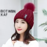 Balaclava Women's Knitted Hat Scarf Caps Neck Warmer Hats for Men Skullies Beanies Warm Fleece Cap Colors