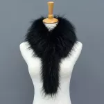 New Women Faux Fur Collar Scarf Winter Warm Imitation Raccoon Fur Scarf Shawls Wool Pashmina Blanket Scarfs