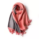 Solid Cashmere Women Scarf Winter Warm Double-Sides Shawls And Wraps Wool Pashmina Long Female Foulard Thicken Blanket