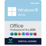 Microsoft Windows 11 Home License + Office 2019 Pro Plus License 32 & 64 Bit - 1 PC
