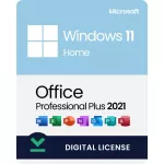 Microsoft Windows 11 Home License + Office 2021 Pro Plus License 32&64 bit - 1 PC