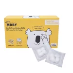 Baby Moby Sterlai cotton ball for wiping the eyes of 20 pieces