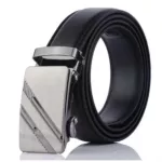 Local leather belt, automatic lock, belt for men, fashion, elegant style