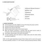 Sokany Best! 300W 5 Speed ​​Stainless Steel Portable Baking Hand Mixer Electric Egg Beater Bearder