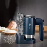 LAHOME Bear เครื่องตีไข่/ผสมอาหาร ไฟฟ้า แบบมือถือ DDQ-B02L1 กะความเร็ว 10 วิปปิ้งครีมมือถือและเครื่องผสมแป้งพลังสูง 300W, วิปปิ้งครีมอย่างรวดเร็ว