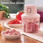 Small electric grinder, garlic grinding machine, mini stainless steel, grinder, food supplement, baby food, USB charger
