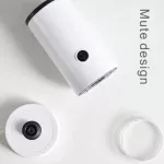 เครื่องตีฟองนม, เครื่องทำฟองนมไฟฟ้าสำหรับคาปูชิโน่, ลาเต้, ช็อคโกแลตร้อน, เครื่องตีฟองนมร้อนเย็นอัตโนมัติอุ่นสองใบ