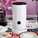 เครื่องตีฟองนม, เครื่องทำฟองนมไฟฟ้าสำหรับคาปูชิโน่, ลาเต้, ช็อคโกแลตร้อน, เครื่องตีฟองนมร้อนเย็นอัตโนมัติอุ่นสองใบ