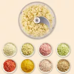 เครื่องบดเนื้อบดกระเทียมไฟฟ้าเครื่องบดสับขนาดเล็กชาร์จ USB กระเทียมบดขิงบดพริกไทยสด