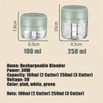 Serindia เครื่องปั่นไฟฟ้าไร้สายเครื่องบดผักเครื่องปั่นอาหารเด็กเครื่องปั่นอาหาร Chopper เครื่องปั่นในครัวในครัวเรือน