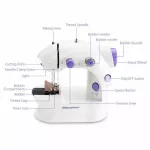 จักรเย็บผ้า เครื่องเย็บผ้ามินิ จักรเย็บผ้าไฟฟ้า พร้อม LED ขนาดพกพา Mini Sewing Machine จักรเย็บผ้าขนาดเล็ก พกพาสะดวก Small Household Sewing Machine