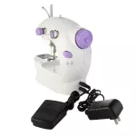 จักรเย็บผ้า เครื่องเย็บผ้ามินิ จักรเย็บผ้าไฟฟ้า พร้อม LED ขนาดพกพา Mini Sewing Machine จักรเย็บผ้าขนาดเล็ก พกพาสะดวก Small Household Sewing Machine