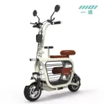 YIDI DuDu จักรยานไฟฟ้า สกู๊ตเตอร์ไฟฟ้า มีช่องใส่สัมภาระล็อกได้ พร้อมที่นั่งเด็ก สำหรับจ่ายตลาด หรือพาสัตว์เลี้ยงไปเที่ยว