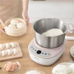 【คู่มือไทย】LAHOME Bear 5L HMJ-A50B1 เครื่องนวดแป้ง เครื่องผสมแป้ง เครื่องผสมแป้งไฟฟ้าที่มี 304 ชามสแตนเลส, เครื่องทำเส้นบะหมี่