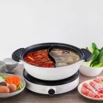 Xiaomi Mijia Zhiwu, Mandarin duck pot, hot pot, not attached to electromagnetic stoves in households, open gas stoves, light pots, international pots, 4L hot pots, not large, sobbing.