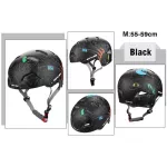3สีรอบจักรยานเสือภูเขาหมวกกันน็อกผู้ชายผู้หญิงกลางแจ้งสเก็ตปีนเขากีฬา Safety Helmet Racing แผนที่หมวกกันน็อก55-61ซม.