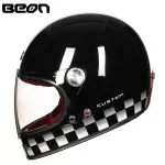 BEON Full Face Glassfiber Motocrossหมวกกันน็อกBeon B510 Vintageรถจักรยานยนต์ProfessionalหมวกนิรภัยECE Certification