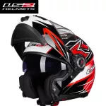 LS2 FF370 พลิกหมวกกันน็อครถจักรยานยนต์เต็มรูปแบบ Dual เลนส์ Visor ชายหญิงหมวกกันน็อก capacetes de motociclista ECE Certification