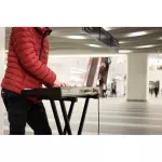 Sitting, standing, can be played. Badger Q-2X, keyboard stand x legs, keyboard, piano 54 keyboard, key 61 key 88 keyboard legs