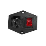 SIMAX3D 15A 250V สวิตช์ไฟ AC ปลั๊กไฟ AC 3 ขา