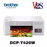 Printer Brother DCPT426W AIO Wi-Fi เครื่องปริ้นเตอร์มัลติฟังก์ชันอิงค์แท้งก์ 3 IN 1 มีหมึกแท้พร้อมใช้ เครื่องสีขาว