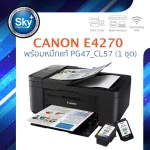 Canon Printer Inkjet Pixma E4270 Cant Sleep Print Scan Copy Fax Wifi 1 year Insurance _ Scan _ Copy _ Fax ink PG47_CL57 1 set