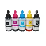HTL 5PK 70ml Dye Ink Refill Ink Compaible For Epson L200 L210 L100 L110 L120 L120 L550 L555 L300 L300 L362 Printer Ink