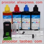 680xl Ciss Dye Ink Refill Kits with Tool for HP 680 Deskjet Ink Advantage 2676 3635 4720 2130 2135 Inkjet Cartridge Printer