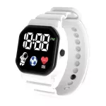 Digital wristwatch, LED screen, silicone strap, lightweight, only water tongue, fashion style, can be worn for all genders