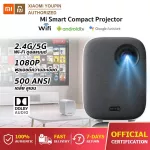 [Ready to deliver] Xiaomi Mi Smart Compact Projector / Projector Mini 1080P Full HD, a genius projector android TV