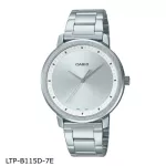 CASIO Standard Women Women Watch LTP-B115D Stainless Steel Strap LTP-B115D-1E LTP-B115D-4E LTP-B115D-7E