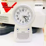 Alarm clock. Alarm recorded. Seiko Recording Beep Alarm 1 year warranty QHE158L Blue QHE158W White