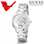 GUESS Watch Model Quattro Clear GW0300L1 Genuine Silver Color CMG Guaranteed 2 years, authentic new products