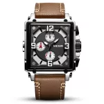 Men, retro watch, fashion, Square, Analog watches, many functions, men's calendar, quartz watch, TH55003