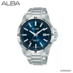 ALBA Active Quartz, a new male wristwatch, authentic product with a warranty certificate, model AS9M23X as9M23X1, stainless steel strap as9m23x1.