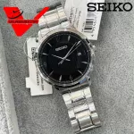 Seiko SGEH81P Quartz Sapphire Glass นาฬิกาข้อมือผู้ชาย ตัวเรือนและสายเป็นสแตนเลส รุ่น SGEH81P1 ดำ SGEH79P1 ขาว
