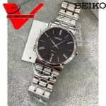 Seiko Premier very thin. Sapphire crystal protection glass. SKP393P1 Stainless Steel Watch SKP393P1