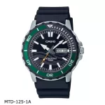 นาฬิกาข้อมือผู้ชาย Casio Standard MTD-125 สายเรซิ่น Series MTD-125-1A MTD-125-2A MTD-125-3A