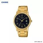 Men's Watch Casio Standard Men Model MTP-V002G, black stainless steel strap