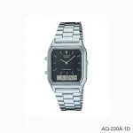 Casio Standard นาฬิกาข้อมือ ช/ญ unisex สายสแตนเลส รุ่น AQ-230A Sereis AQ-230A-1D AQ-230A-7D AQ-230A-7B