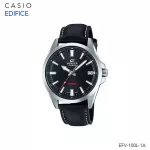 Casio Edifice นาฬิกาข้อมือผู้ชาย สายหนัง รุ่น EFV-100 EFV-100L EFV-100L-1A EFV-100L-7A