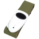 PARAMOUNT, airy guitar strap / good electric guitar sash, JG29, Olive green clips / white leather ends