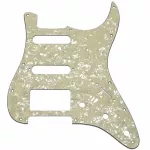 Paramount ปิ๊กการ์ดกีตาร์ไฟฟ้า ทรง Strat 3 Ply แบบ S-S-H รุ่น X110920500 Aged White Pearl Strat Type Pickguard